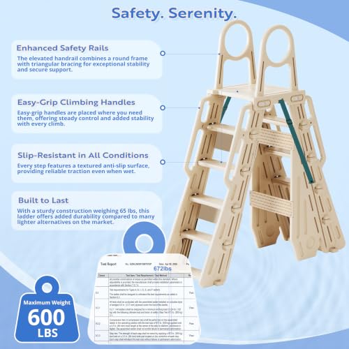 Best image of above ground pool ladders