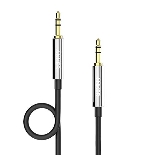 Aux cord – 3.5mm audio cable – 10ft – designed in Germany with break-proof  metal plug (headphone cable & aux cable for iPhone/car/laptop, auxiliary