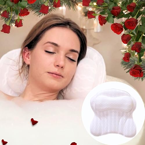 Bathtub Bath Pillows for Tub - Bath Tub Pillow Headrest with Ergonomic TPE, Bathtub  Pillow for Neck & Back Support, Upgraded Bath Pillow with Strong Suction  Cups & Hook Bathtub Accessories, Spa