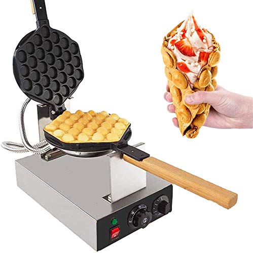 MasterChef Bubble Waffle Maker- Electric Non stick Hong Kong Egg Waffler  Iron Griddle w FREE Recipe Guide- Ready in under 5 Minutes