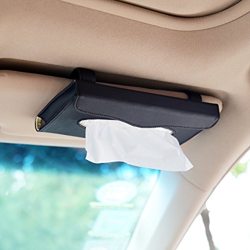 Car tissue holder Crystal Car Tissue Box Camellia Flower PU Leather Auto Tissue Bag Seat Back Headrest Hanging Holder Case For Car Accessories Color Name : Rose