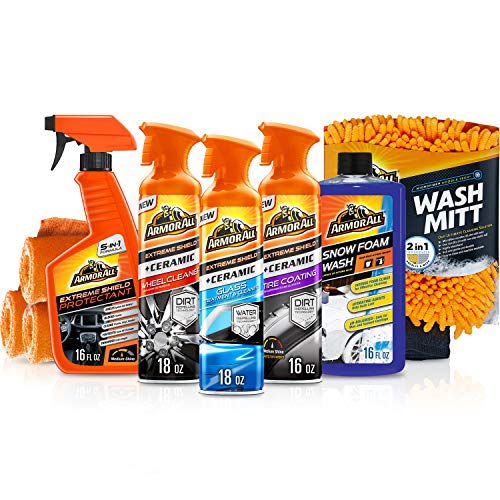 Meguiar's Classic Wash & Wax Kit, Car Cleaning Kit with Car Wash Soap and  Wax, Includes Other Car Cleaning Products Like Detail Spray, Interior  Cleaner, Tire Cleaner, and More