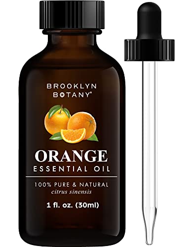 NaturoBliss 100% Pure & Natural Sweet Orange Essential Oil Therapeutic  Grade Premium Quality Oil with Glass Dropper - Huge 4 fl. Oz - Perfect for