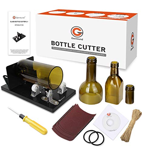 Home Pro Shop Premium Glass Bottle Cutter Kit - DIY Glass Cutter for  Bottles - Beer & Wine Bottle Cutter Tool with Safety Gloves & Accessories 