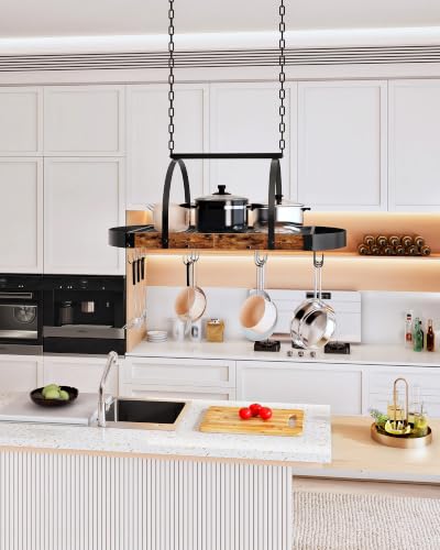 Best image of hanging pot racks
