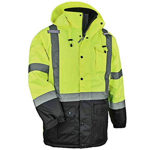 SKSAFETY High Visibility Reflective Jackets for Men, Waterproof