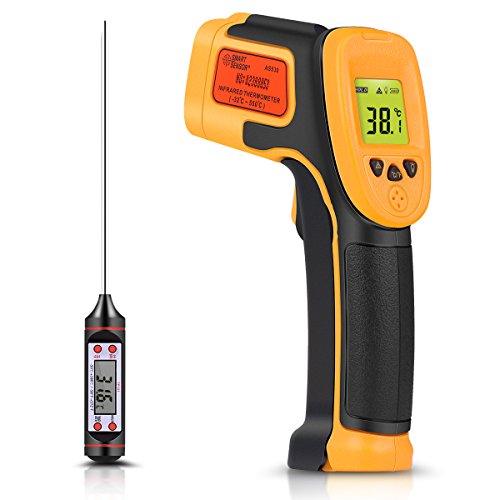 Kizen Infrared Thermometer Gun (LaserPro LP300) - Handheld Heat Temperature Gun for Cooking Pizza Oven Grill & Engine - Laser Surface Temp Reader