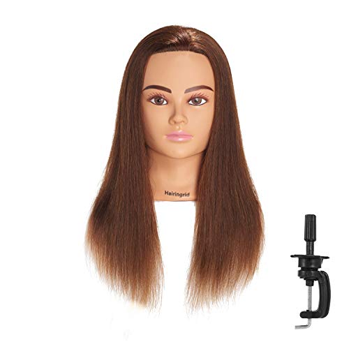  NAYOO Blonde Mannequin Head with Hair and Stand, 60