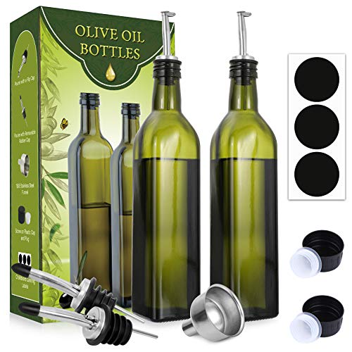 1x Olive Oil Bottle Olive Oil Bottle Vinegar Oil Bottle Dispenser ölspender Glass 