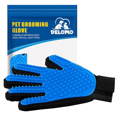 Pecute Dog Wash Mitt Bathing Grooming Gloves