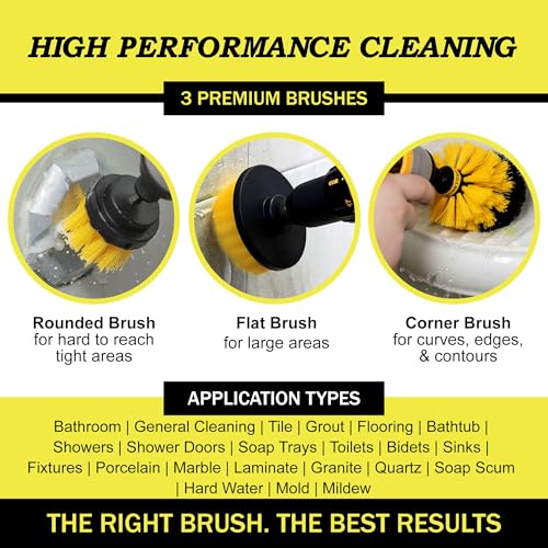 Best image of power scrubbing drill brush attachments
