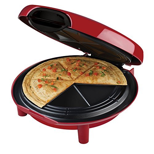 Nostalgia 6-Wedge Quesadilla Maker, Red