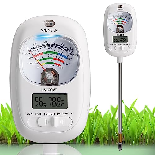 XLUX T10 Soil Moisture Sensor Meter - Soil Water Monitor, Hydrometer for  Gardening, Farming, No Batteries Required