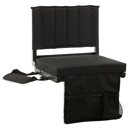 Sheenive Stadium Seats for Bleacher - Wide Padded Cushion Stadium Seats  Chair