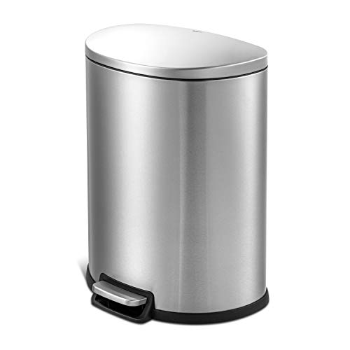 Umbra Brim Step Trash Can 13gal Bronze