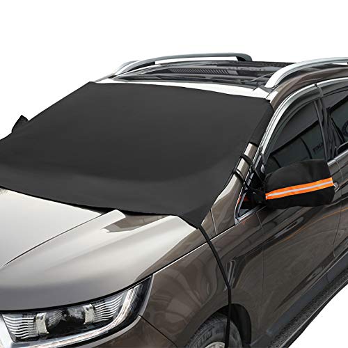 ASZ Car Windshield Cover for Ice and Snow, Car Windshield Snow Cover with  Side Mirror Covers & Magnet Embedded, Thickened Car Snow Cover - Fits Most