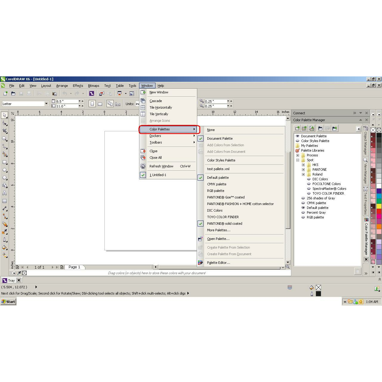dockers on corel draw 5 will not attach
