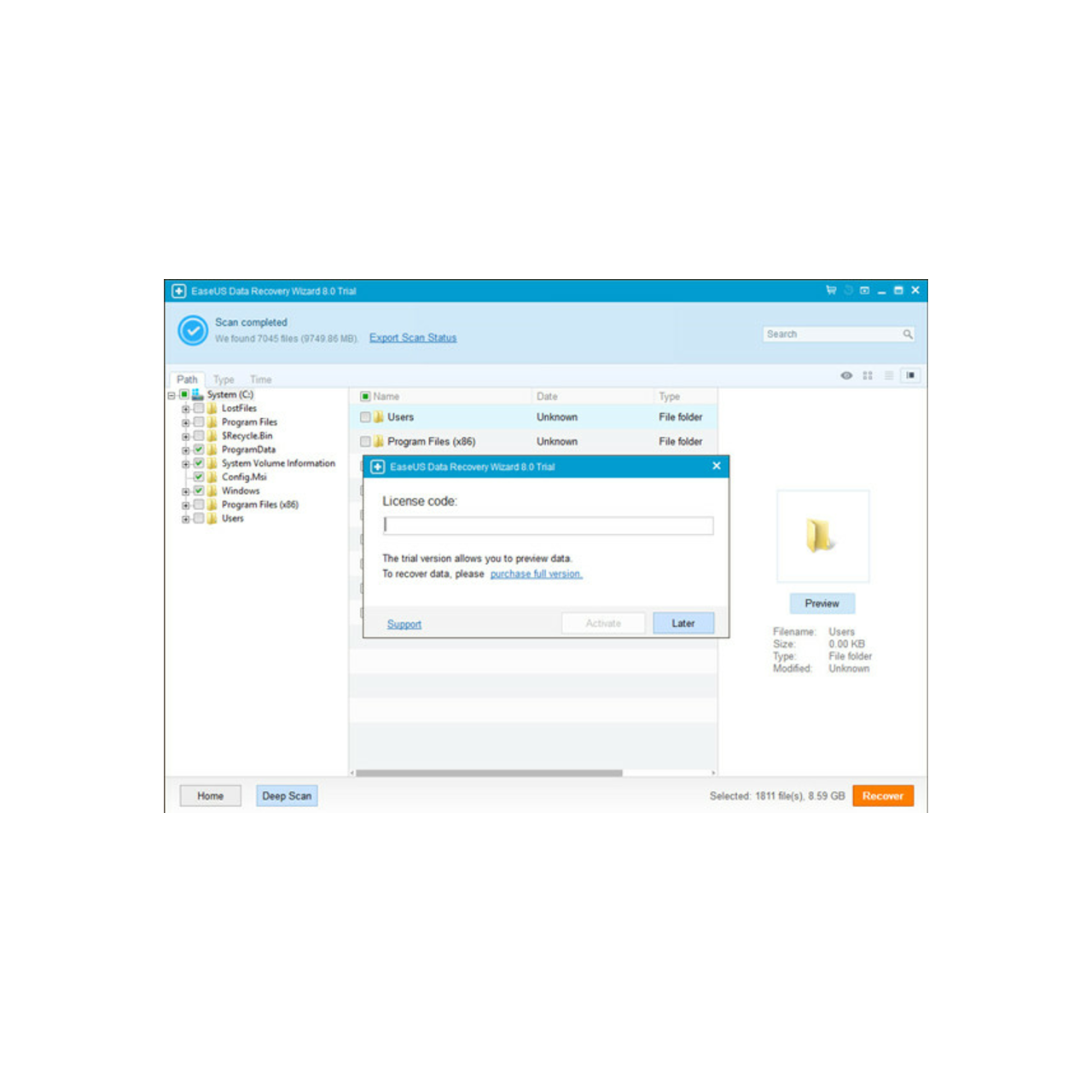 easeus data recovery wizard professional 12.0