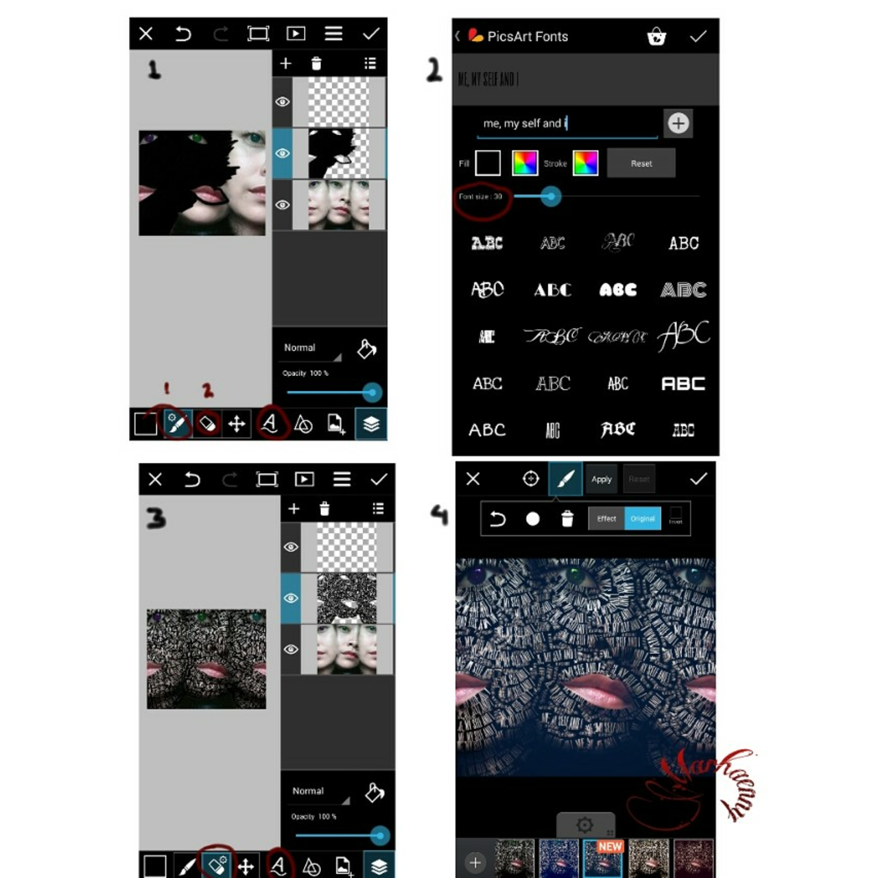 picsart fonts for android