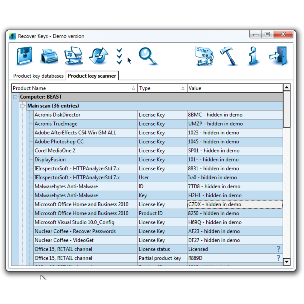 rebate key alternative