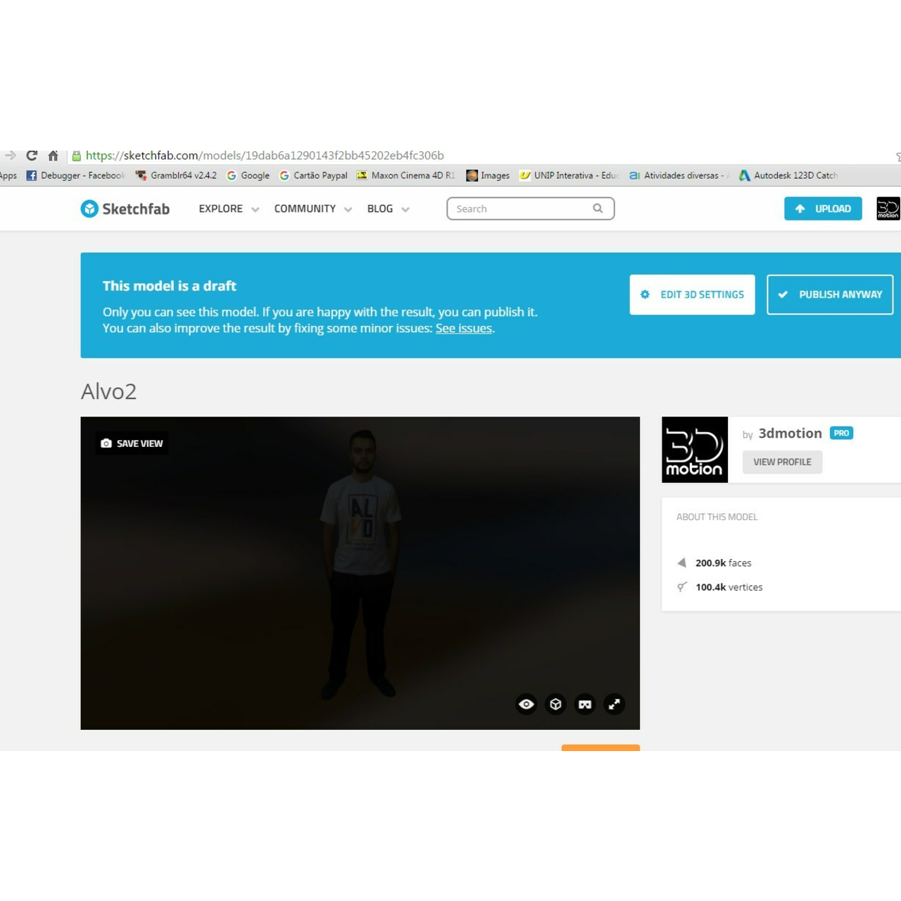 too many sketchfab models on web page 2018