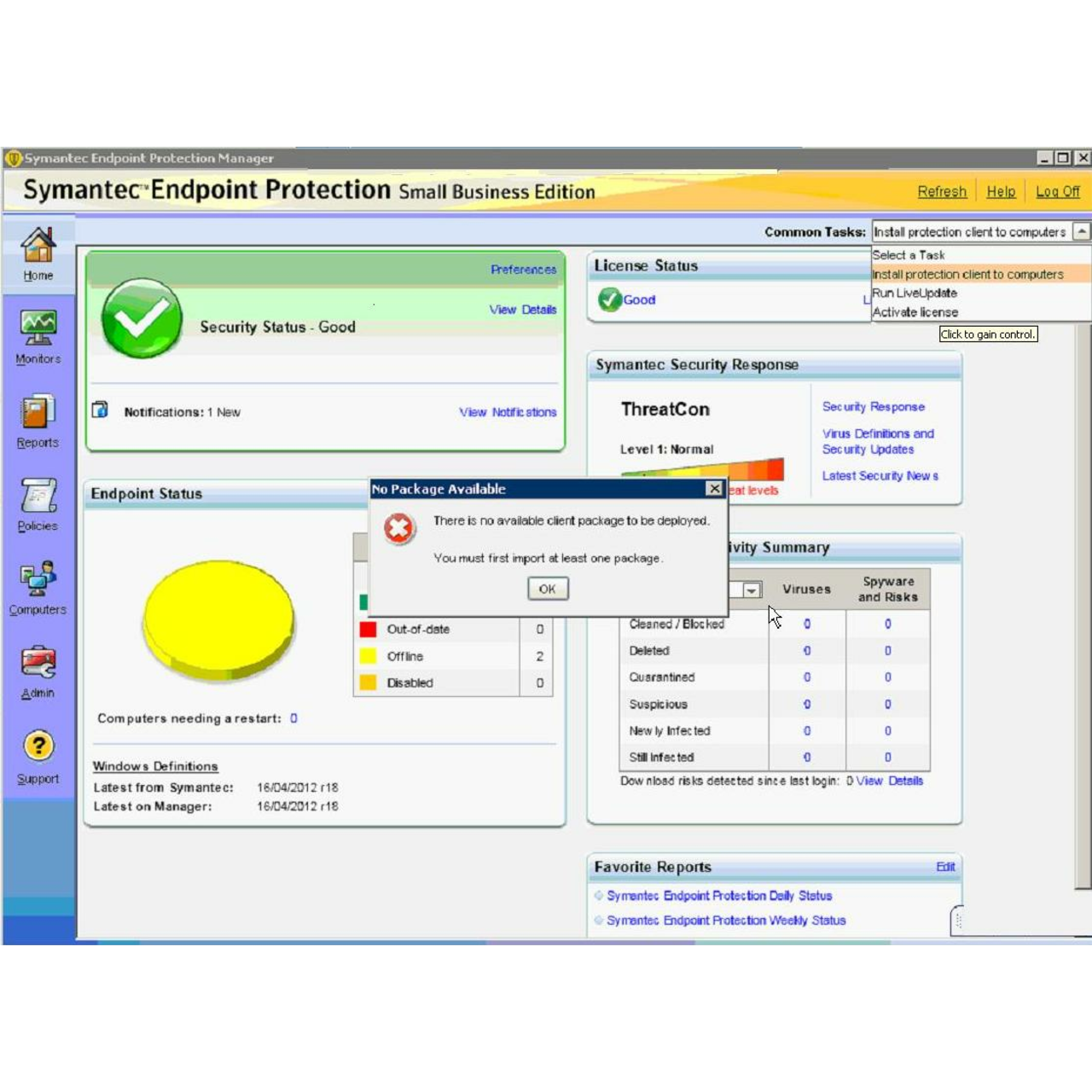 symantec endpoint manager 13