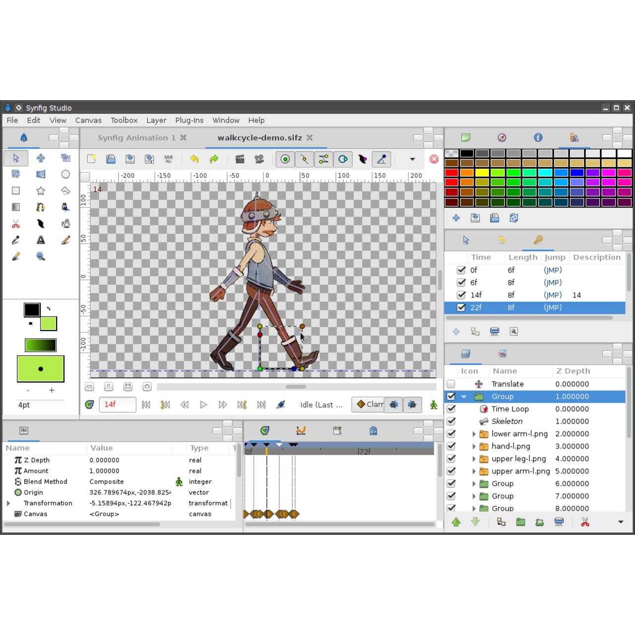 synfig studio interface