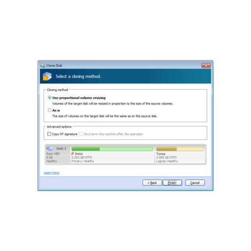 Acronis Disk Director screenshot 10