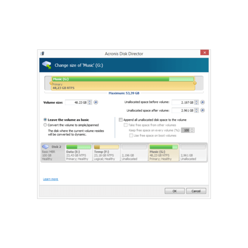 Acronis Disk Director screenshot 5