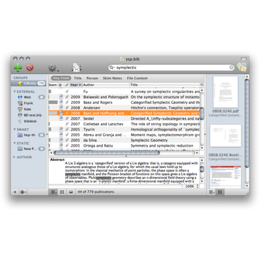 BibDesk screenshot 5