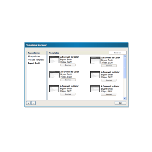 bluegriffon templates