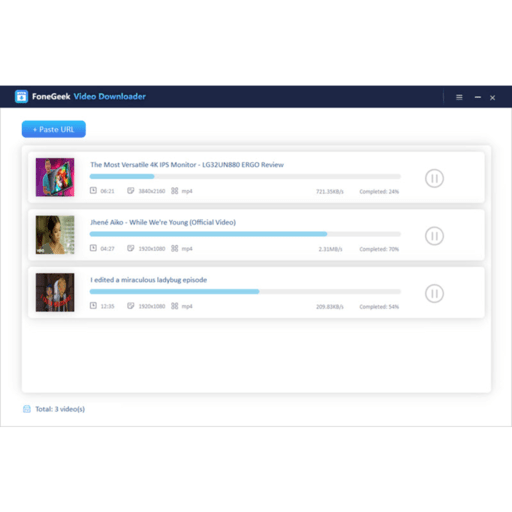 FoneGeek Video Downloader screenshot 3