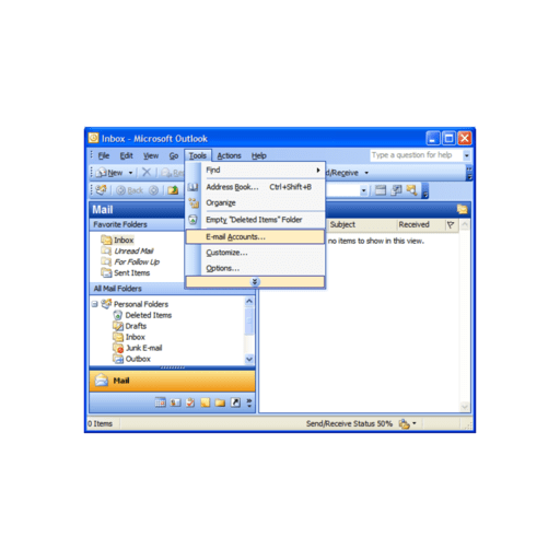 hostgator email settings outlook app 2016