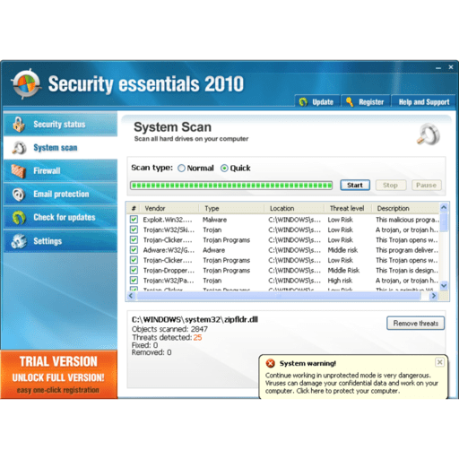 Microsoft Security Essentials screenshot 3