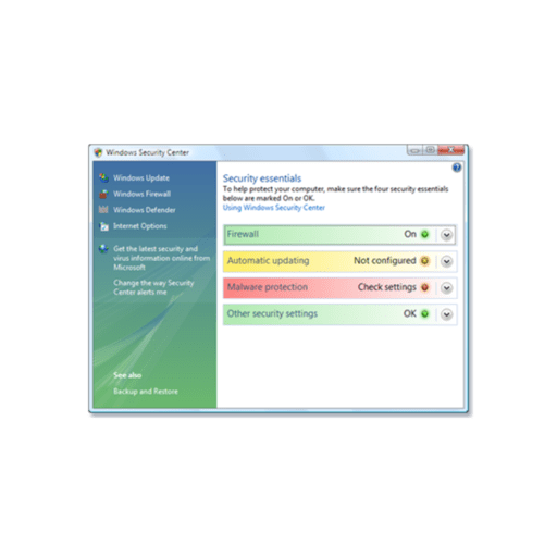 Microsoft Security Essentials screenshot 2