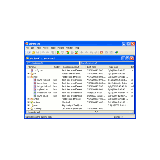 download the new version WinMerge 2.16.31