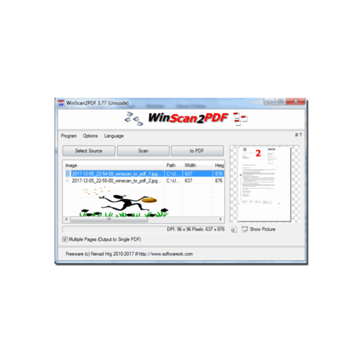 WinScan2PDF 8.61 for ios instal free